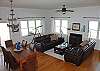 Main level open and airy living areas