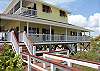 View of the gated deck from dune walk to the beach.