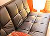If you might have an extra guest, you can make use of the designer Cinna fold out leather sofa with a flexible footrest almost as big as the sofa itself.