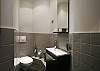 Secondary bathroom (toilet and sink).  The bathroom is accessible directly from the living room for guests staying in the pull out sofa in the living room or visiting you.  They will not have to go through the master bedroom.