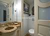Convienent attached master bath