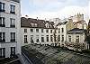 The apartment is on the 2nd European floor (up 2 flights of stairs) and enjoys plenty of sunlight thanks to its broad exposure through the windows in the kitchen, living room and bedroom.