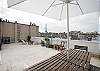 (Available when owners are present and for catered parties) This is a private roof deck for your use. You have a picnic table, BBQ and gas heat lamp at your disposal.