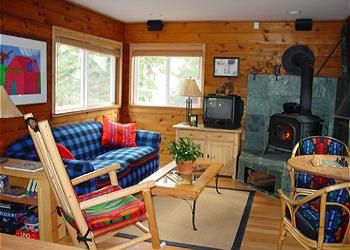 Charming Living Room at Wildwood Cabin