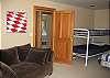 bedroom w/ bunks/twin