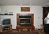 fireplace in living room