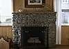 Moon-Shell Cottage fireplace