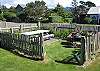 backyard table with picnic table