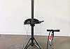 bike stand, pump and tools for your use!