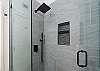 Main Bathroom - Glass Shower with Rain Shower Head (Unit #768)