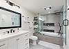 2nd Bathroom - Large Combination Tub / Shower with Glass Siding and Beautiful Modern Design (Unit #768)