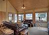 Living Room with Views of the Rio Grande River and the San Juan Mountains