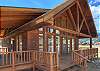 Front Entrance - Large Deck, Mountain Views, and Cabin Exterior