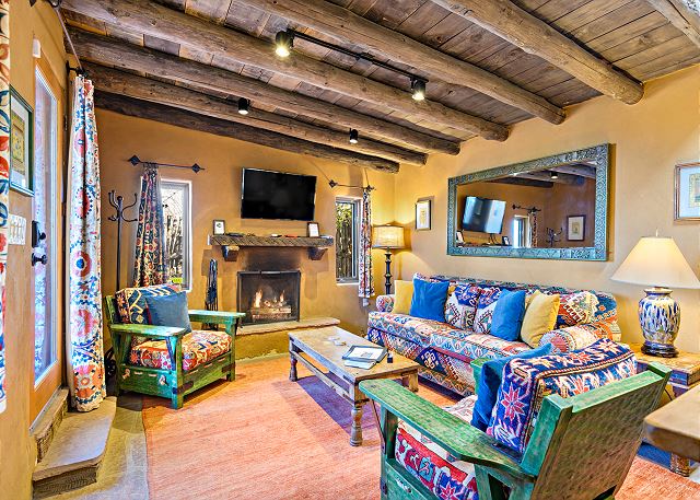 New Listing! Two Master Bdrms | Near Canyon Rd | Genuine Santa Fe Work of Art