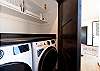Full size washer/dryer (laundry detergent provided)