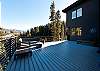Back Deck with awesome views - Couches, dining table, gas firepit and BBQ grill 