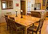 Easy flow of conversation from the kitchen to the dining room to the living room.
