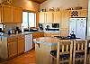 This kitchen is fully stocked for your every cooking need.
