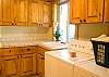 Everything is provided in this spacious home, including a full size washer and dryer.