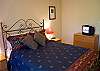 The second bedroom also features a brand new queen size bed.  This room shares a hall bathroom.