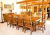 Nice open floor plan and plenty of seating at this dining room table.