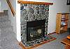 Build you own crackling fire in this river rock fireplace for your family to enjoy, while sipping cocoa and telling stories!