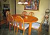Dining area seats 6.