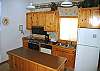 Perfect size kitchen which is open to livingroom and diningroom