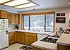 Large light and bright kitchen.