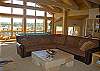 Another view of the beautiful living room and the pool table.  What great light!