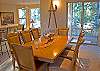 Dining table sits your family with ease, plus extra seats at the bar.