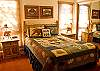 Upstairs Right Wing Queen Room shares Hall Bath