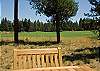 View on to golf course from lower patio table.