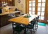 Nice open floor plan with kitchen open to dining and living area.