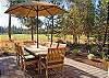 Another great view of the Woodlands Golf Course from comfortable patio chairs.