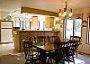 Dining table and breakfast bar seats 10.