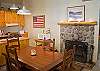 Large fireplace to warm up the coldest of days or nights.