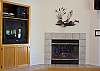 Gas fireplace  will set the tone for a nice cozy evening.
