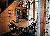 Warm and inviting dining area.