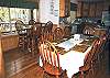 Dining table seats 12. Lots of room to enjoy a family dinner.