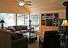 Enjoy the fire while you relax in this beautiful living room.