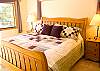 Upstairs Master Bedroom with bath. Cozy and comfortable King Size Bed.