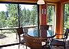 A cozy and inviting nook where you can read the morning newspaper, enjoy a steaming cup of coffee and a beautiful view of the Deshutes River.