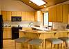 Extra seating with this breakfast bar.