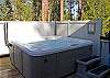 Enjoy the wooded setting, often complete with wildlife, from your own private hot tub.