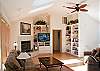 Upstairs living area, light, bright and comfortable.