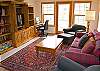 Comfortable den for watching the game or cozy spot to read a good book!