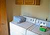 Washer and dryer in downstairs hallway