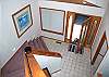 Stairs to loft King master suite.