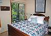 2nd Queen Bedroom Upstairs with a slider to an upper outside deck to relax or just enjoy the view.